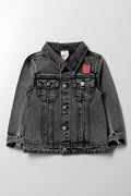 Spider-Man Denim Jacket Charcoal
