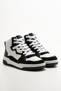 Skate High Top Sneakers Black And White