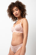 3 Pack Lace Thong Natural, Pink And White (2)