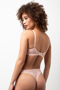 3 Pack Lace Thong Natural, Pink And White (3)