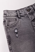 Rip And Repair Skinny Denim Jeans Grey (1)