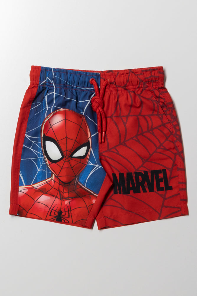 Spider-Man Swim Shorts Red