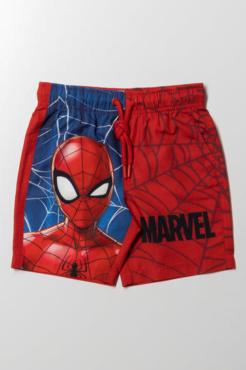 Spider-Man Swim Shorts Red