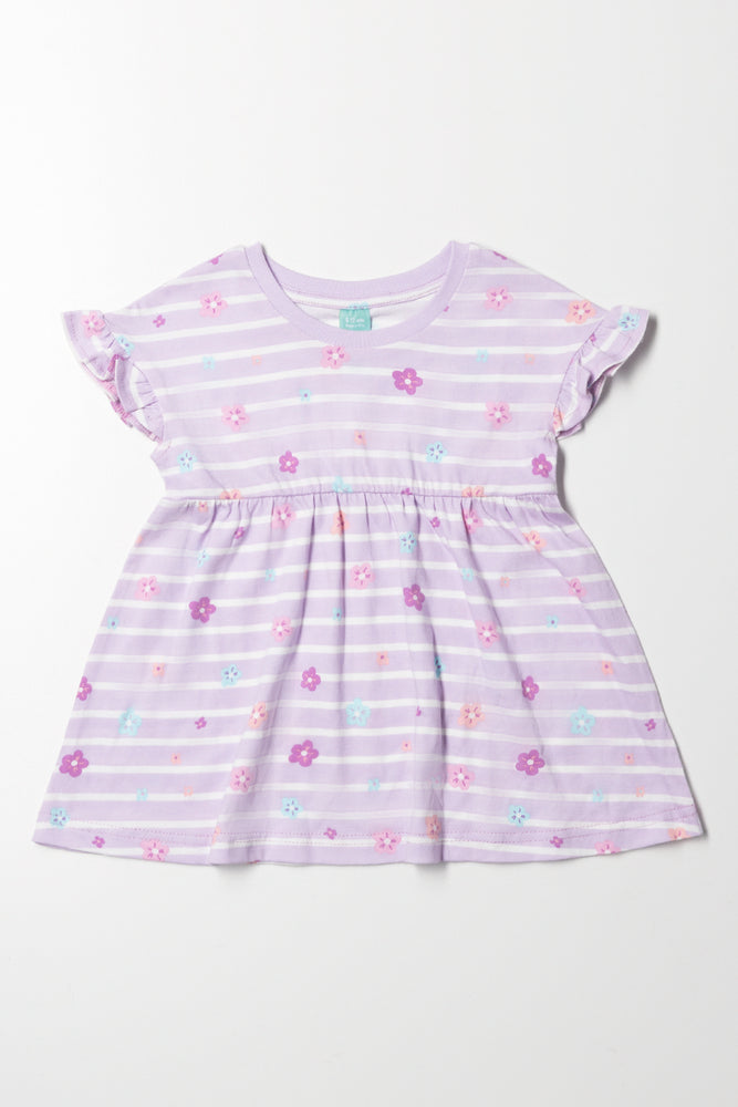 Frill Sleeve Dress Lilac