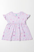 Frill Sleeve Dress Lilac