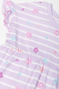Frill Sleeve Dress Lilac (1)