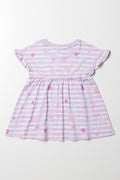 Frill Sleeve Dress Lilac (2)
