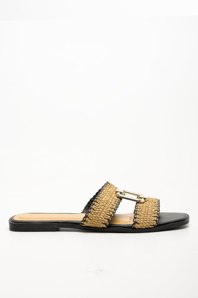 Double Strap Mule Natural