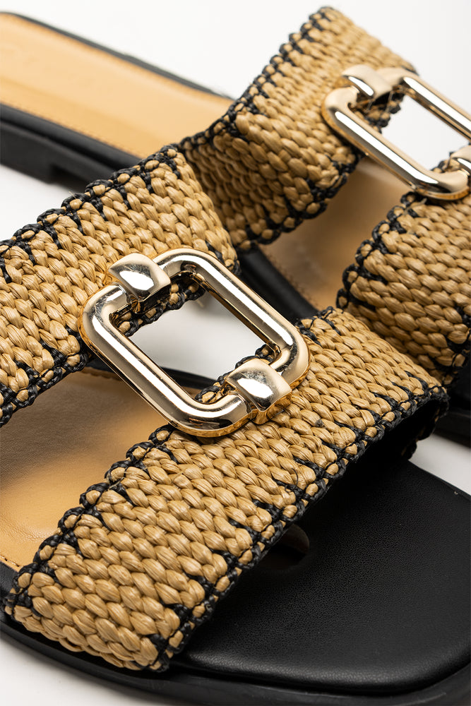 Double Strap Mule Natural (2)