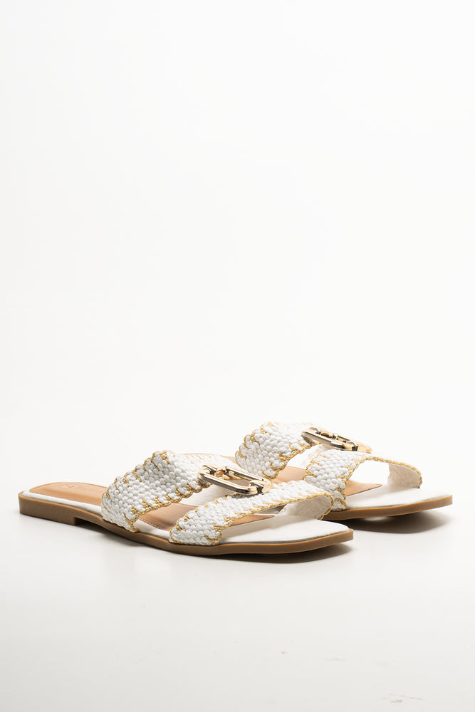 Mule Sandals White