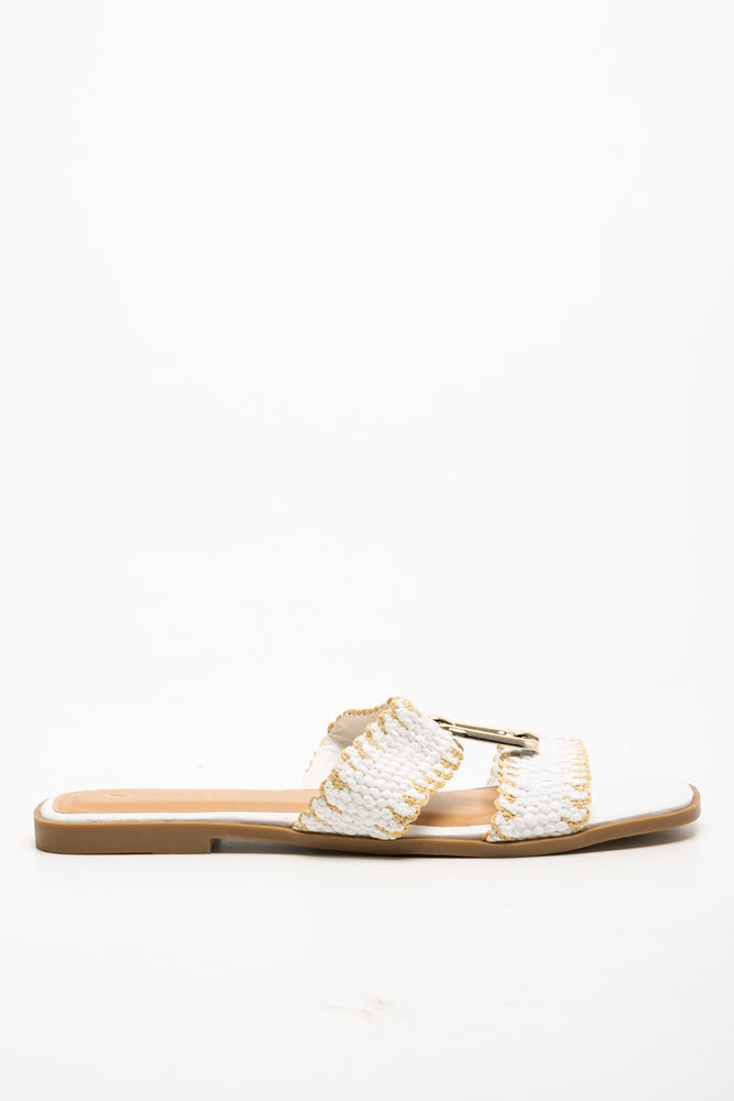 Mule Sandals White