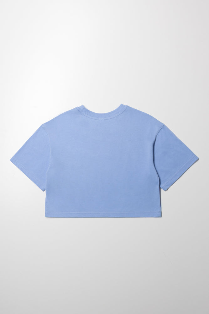 Butterfly Flower T-Shirt Blue (2)