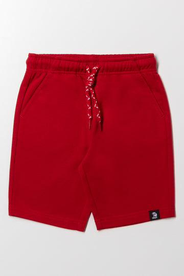 Knit Shorts Red