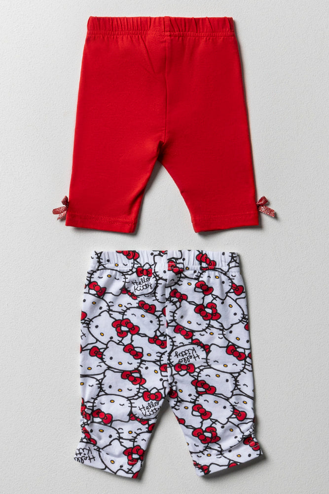 Hello Kitty 2 Pack Cropped Leggings (2)