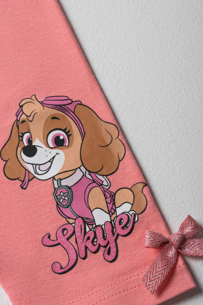Paw Patrol 2 Pack Cropped Leggings Pink