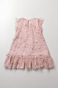 Sequin Mesh Dress Pink (2)