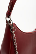 Crescent Bag With Chain Red (4)