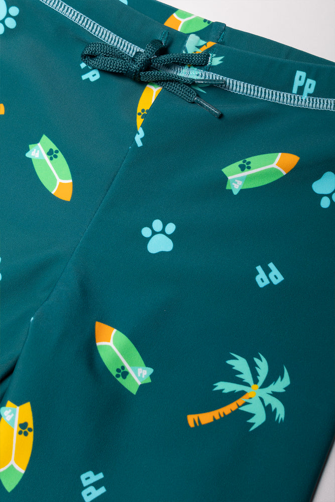 Paw Patrol Swimsuit Set Green (2)