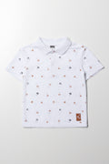 Palm Print Golfer White