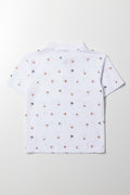 Palm Print Golfer White (3)