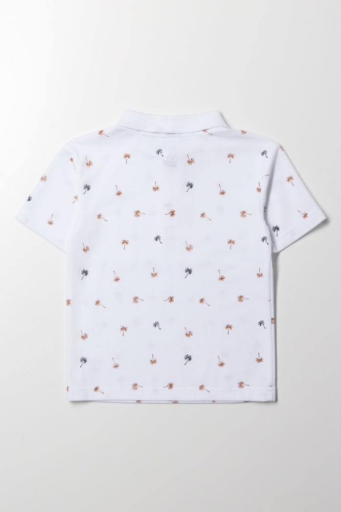 Palm Print Golfer White (3)