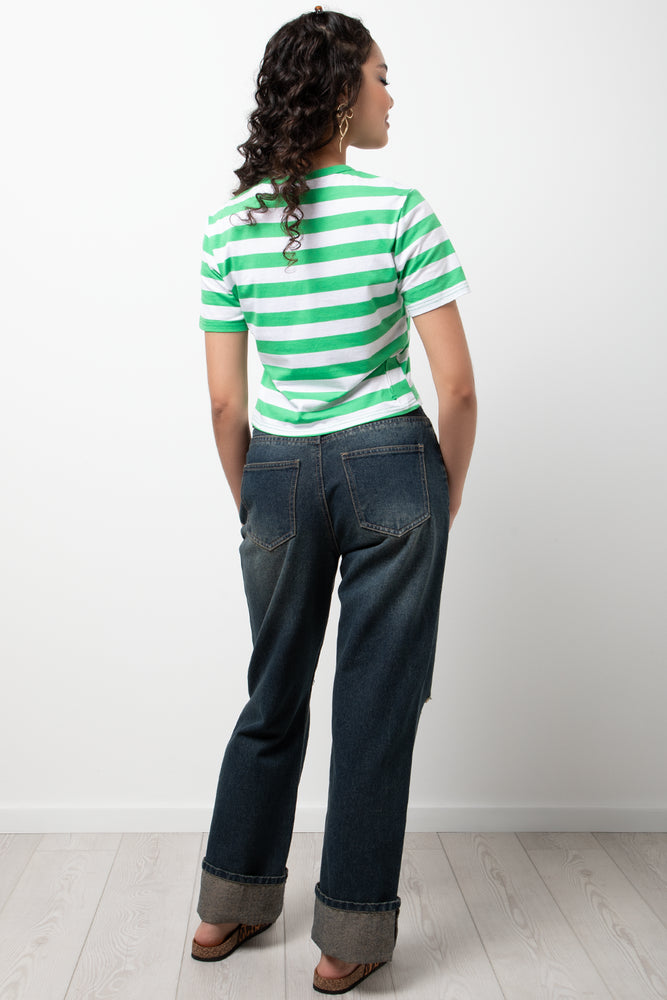 Stripe T-Shirt Green (2)