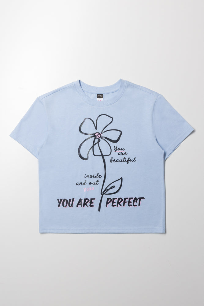 Printed T- Shirt Blue