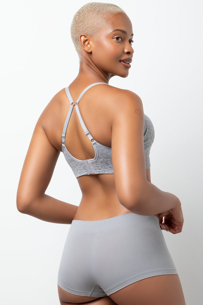 3 Pack Seamfree Boyleg Panties Grey (2)