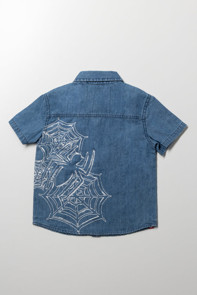 Spider-Man Denim Shirt Blue (2)
