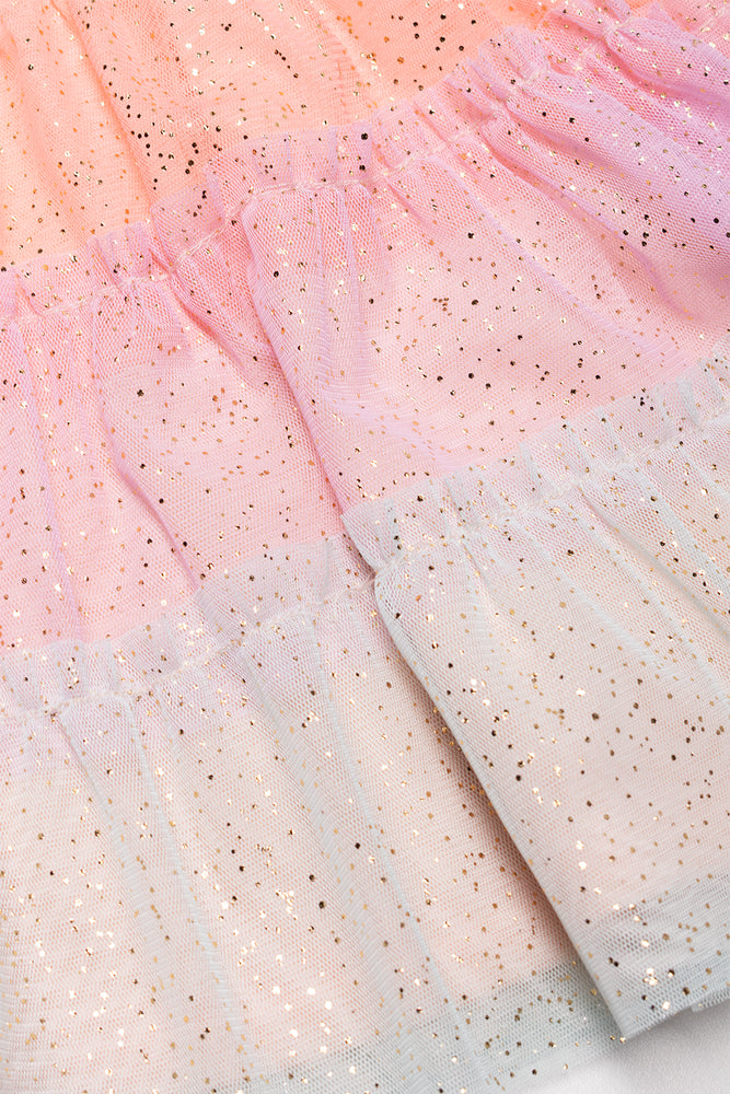 Tiered Tulle Dress Multicolour