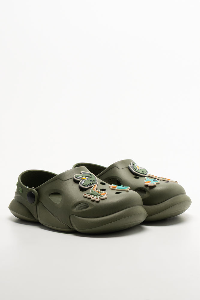 Clogs With Charms Green