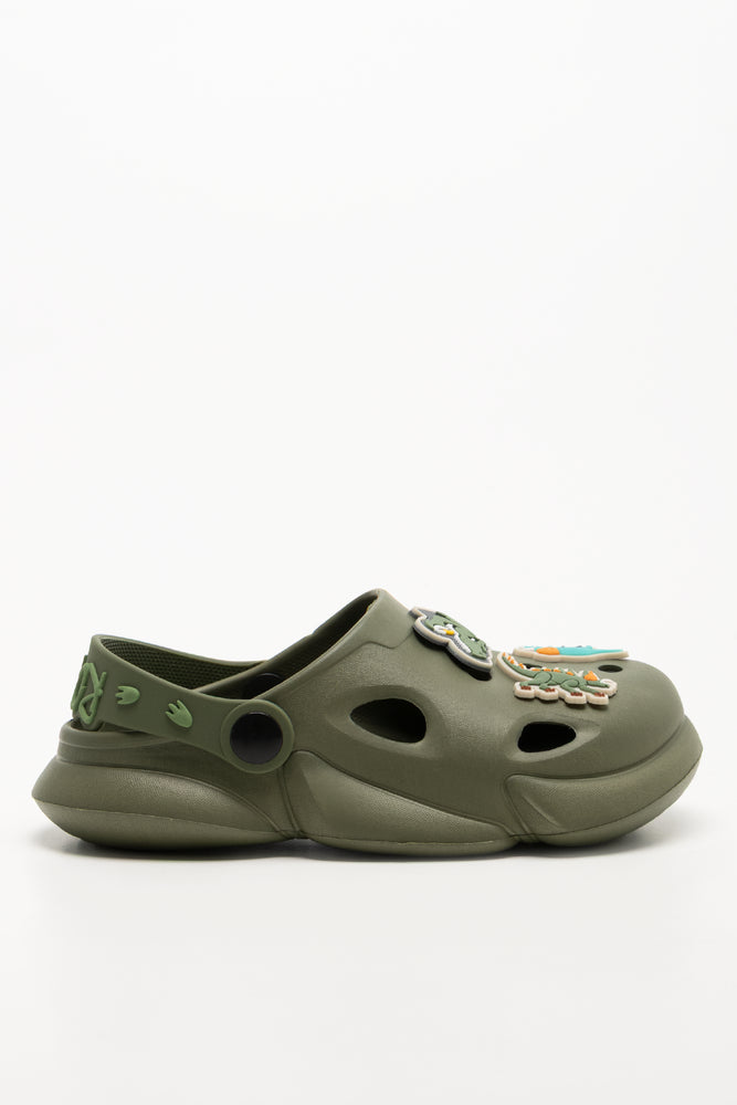 Clogs With Charms Green