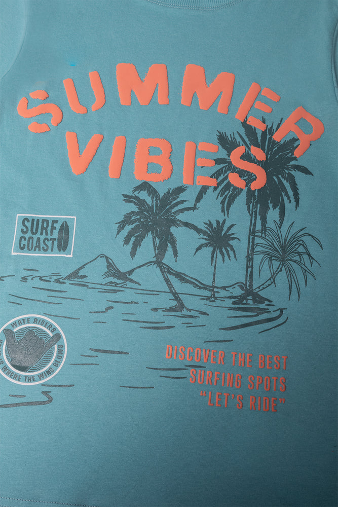 Summer Vibes T-Shirt Blue