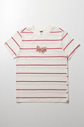 Stripe Short Sleeve T-Shirt Red