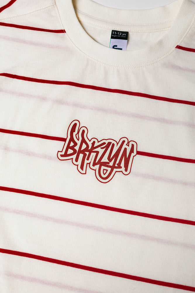 Stripe Short Sleeve T-Shirt Red