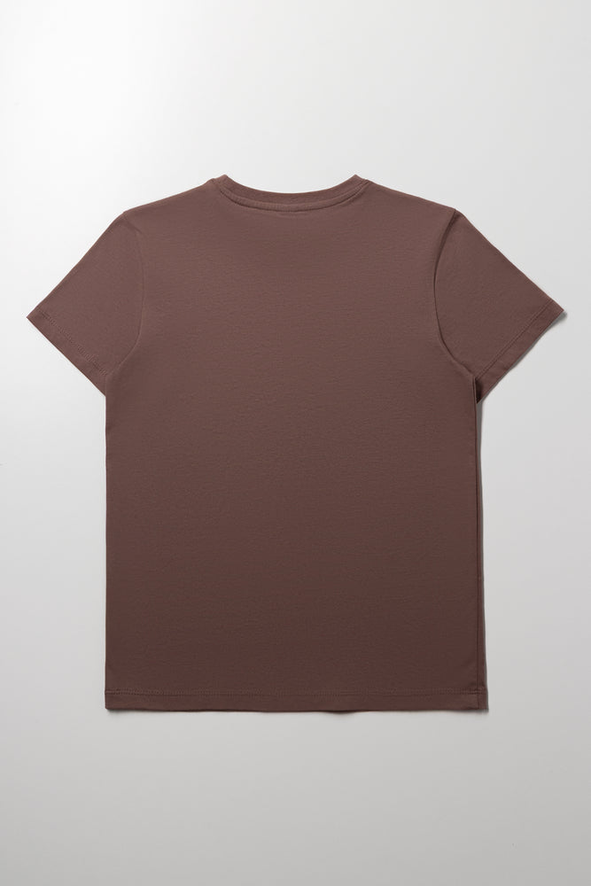 Short Sleeve T-Shirt Brown (2)