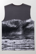 Ombre Sleeveless Vest Dark Grey (2)