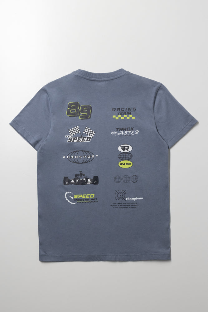 Sport Short Sleeve T-Shirt Blue (2)