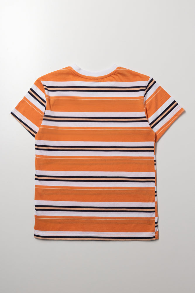 Stripe T-Shirt Orange (3)