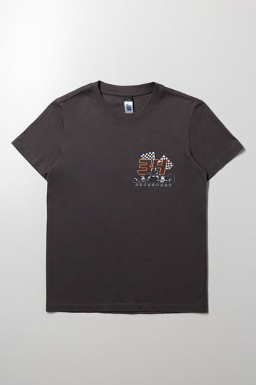 Sport Car Short Sleeve T-Shirt Dark Grey