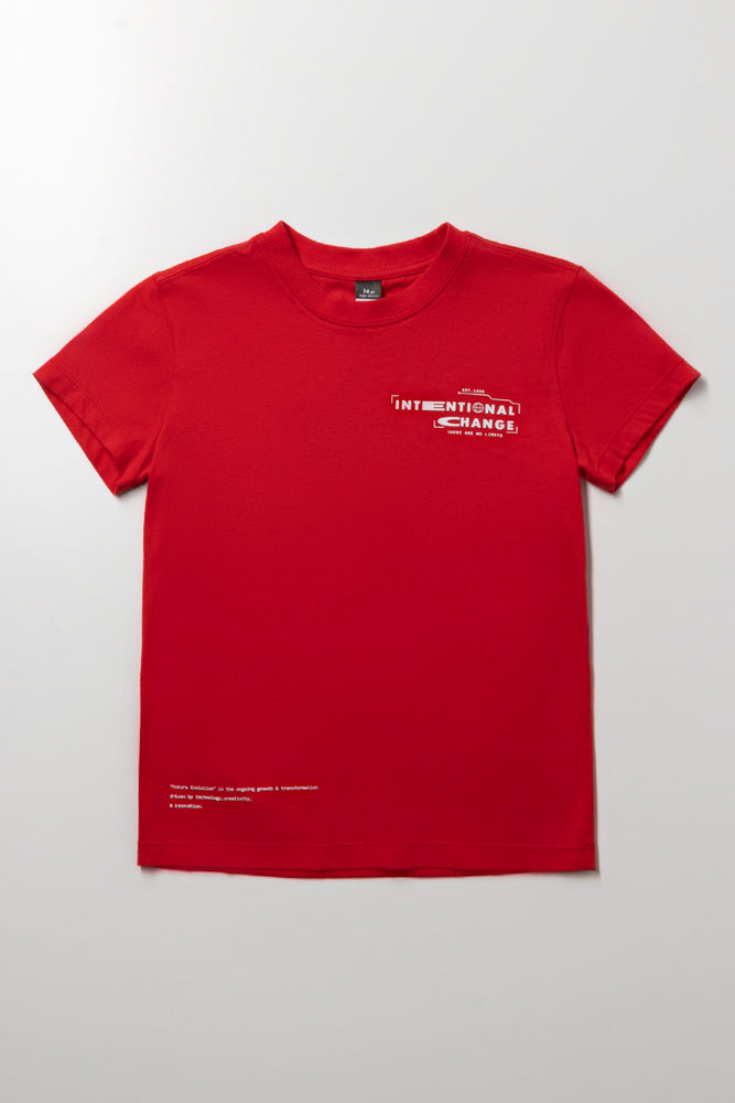 Short Sleeve T-Shirt Red | Tops & T-Shirts | Ackermans