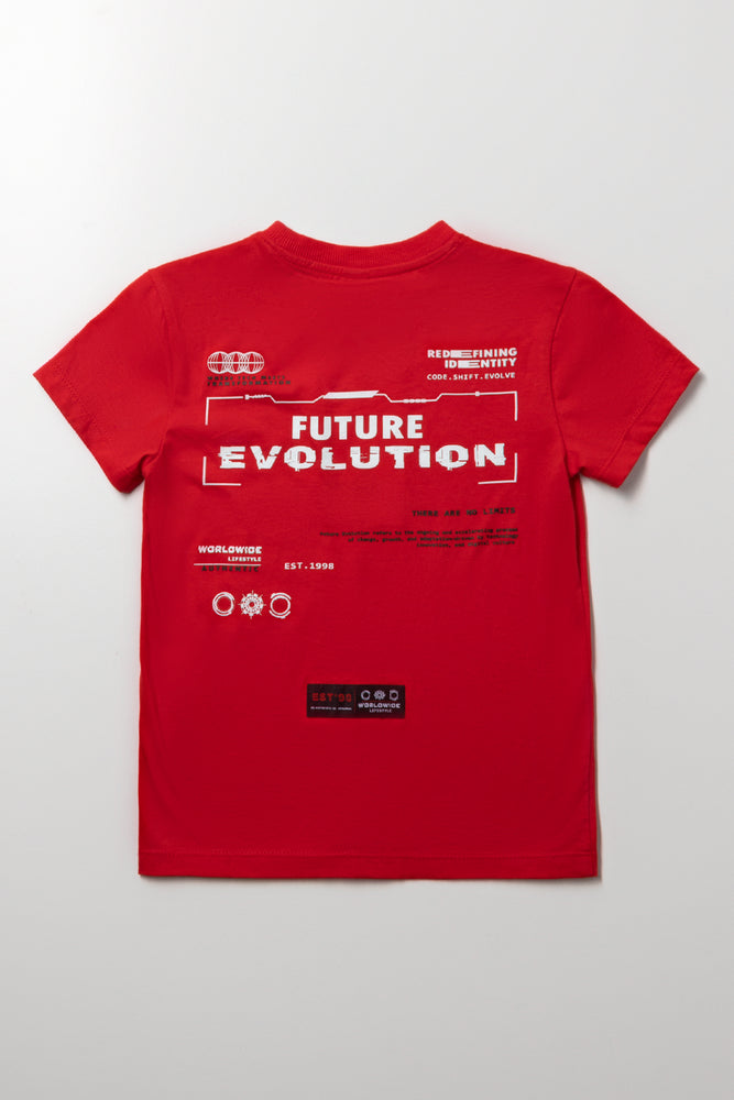 Short Sleeve T-Shirt Red | Tops & T-Shirts | Ackermans