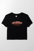 Fitted Graphic T-Shirt Black
