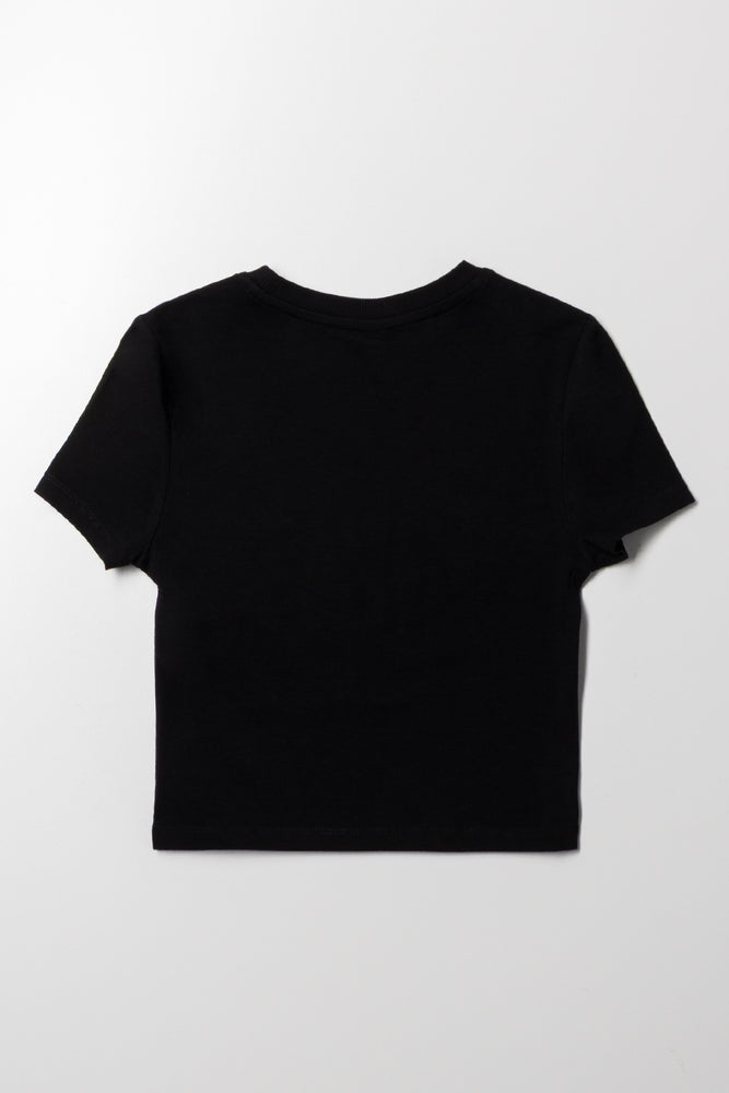 Fitted Graphic T-Shirt Black (2)
