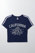 Cropped T-Shirt Navy