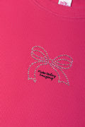 Rib Baby T-Shirt Pink (1)