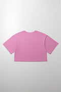 Carefree Days Boxy Short Sleeve T-Shirt Pink (2)