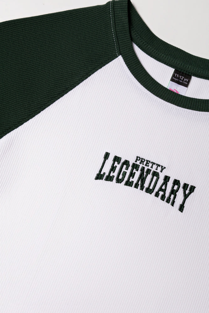 Rib Baby Tee Black And White