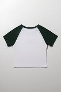 Rib Baby Tee Black And White (2)