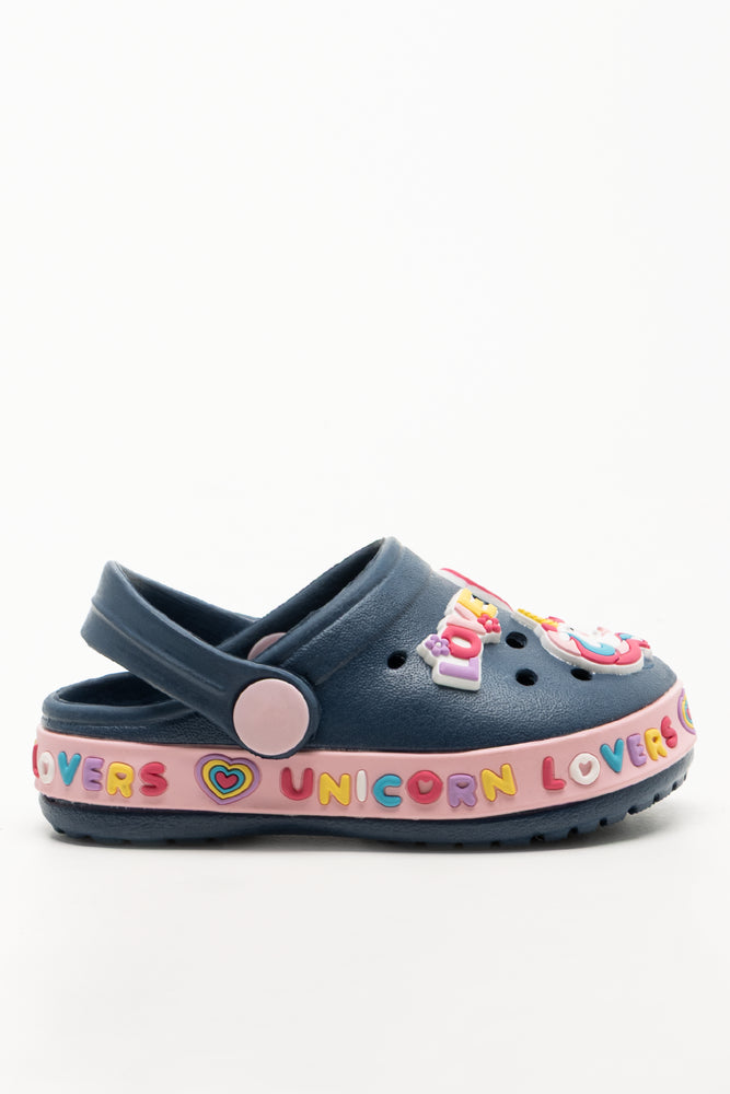 Unicorn Clogs Navy